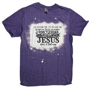 Bleached “Don’t Think Jesus Does It That Way” Graphic Tee – Size S